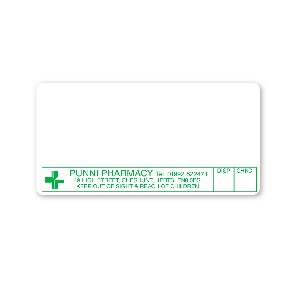 [EMT5390] Punni Pharmacy Labels