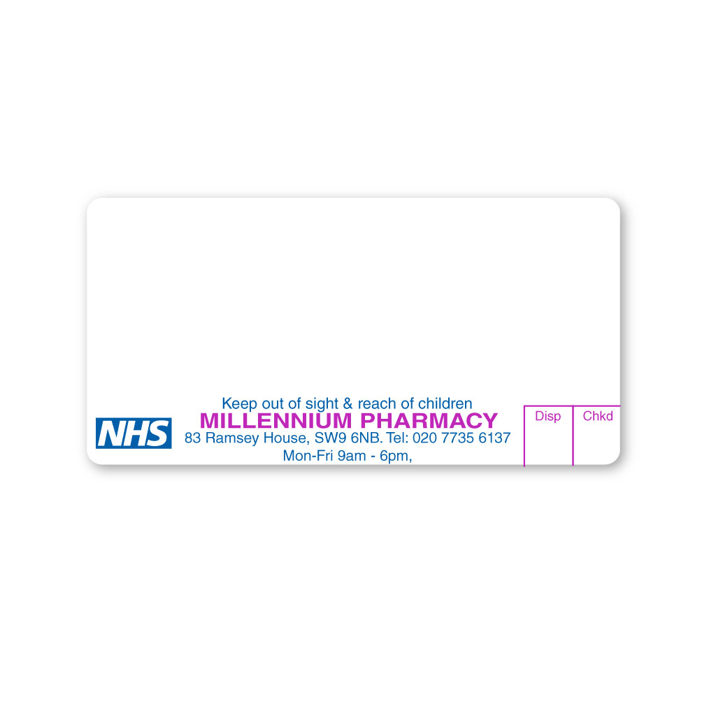 [EMT5403] Millennium Pharmacy Ramsey House Labels
