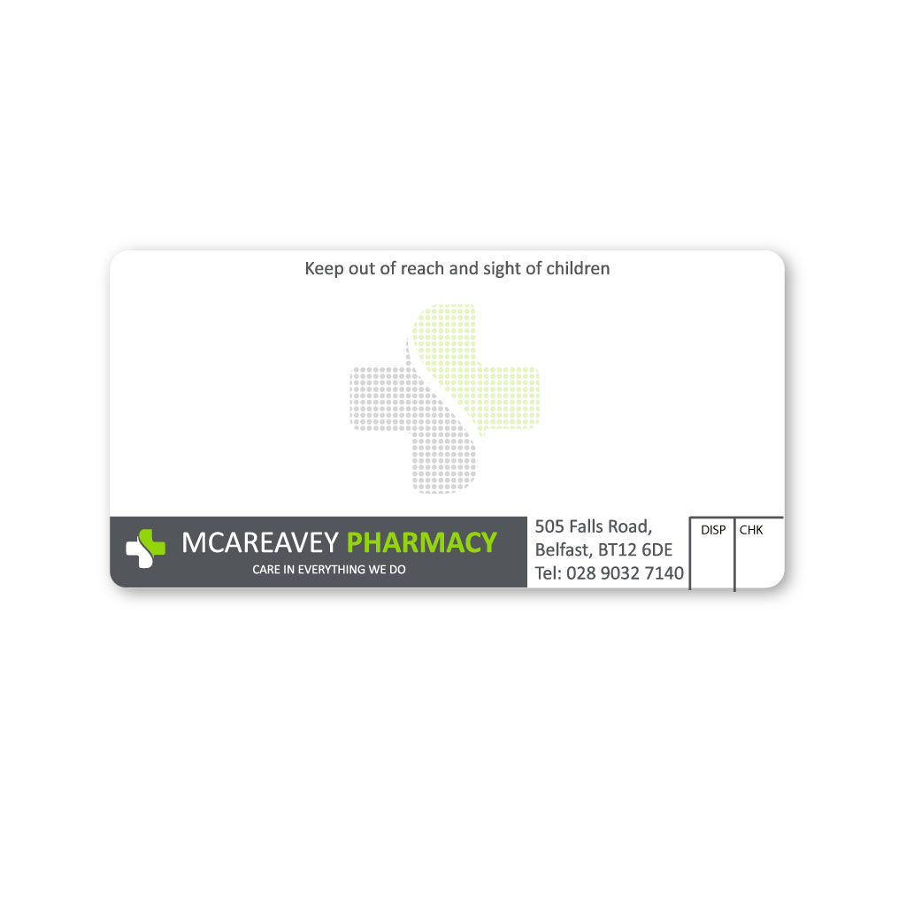 [EMT5405] Mcareavey Pharmacy Labels