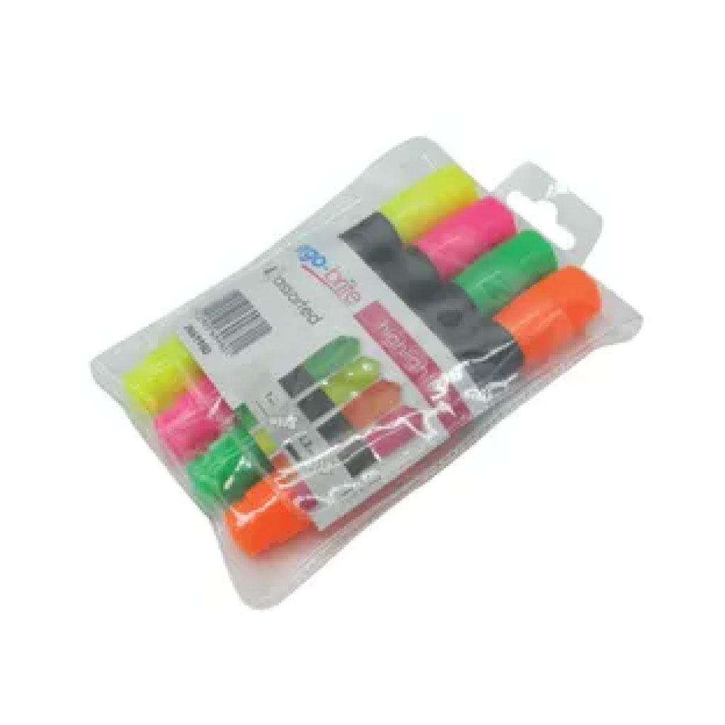 Ergonomic Highlighter Pens Assorted Colours