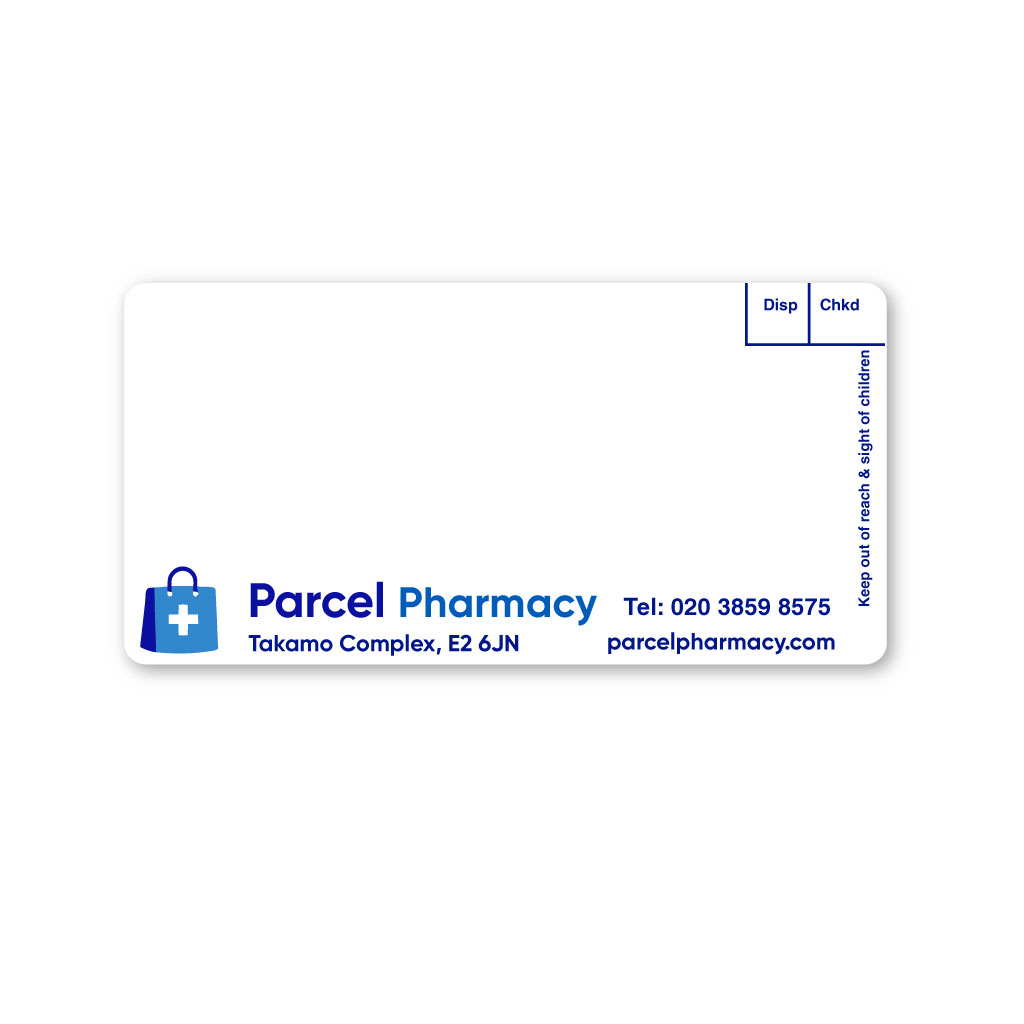 Parcel Pharmacy Labels - From EMT Healthcare