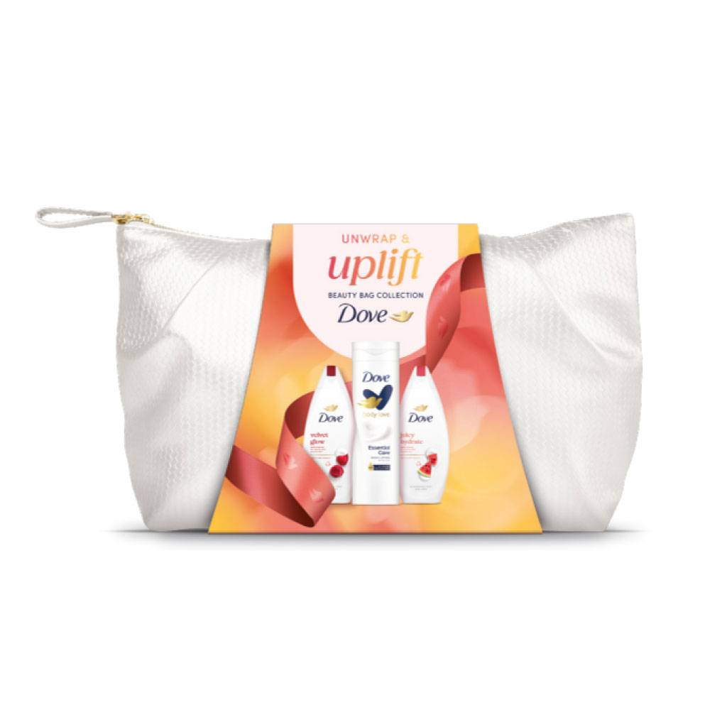 DOVE Uplift Beauty Bag Gift Set (Pack of 4)