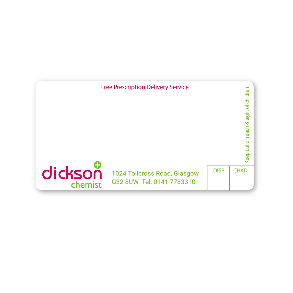 Dickson Chemist Pharmacy Labels From EMT Healthcare