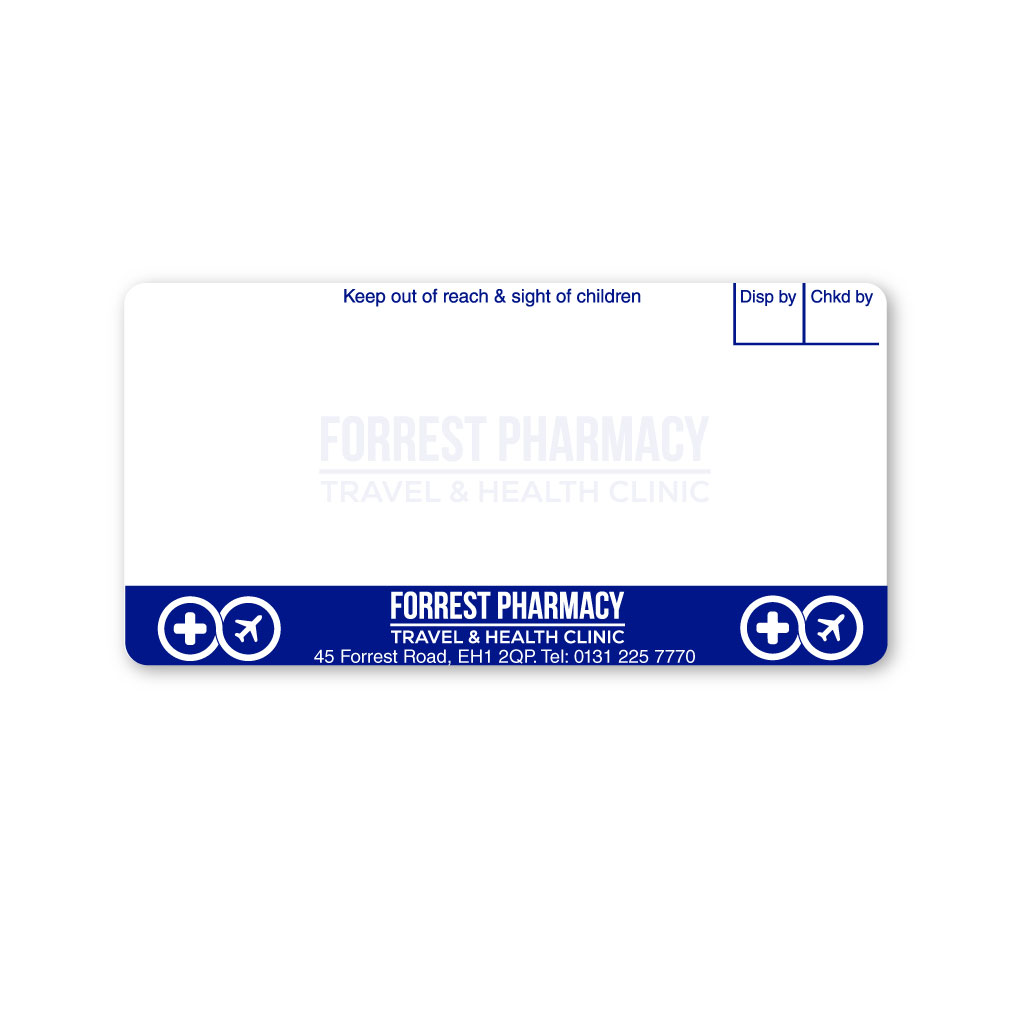 Forrest Pharmacy Labels 70x37mm From EMT Healthcare