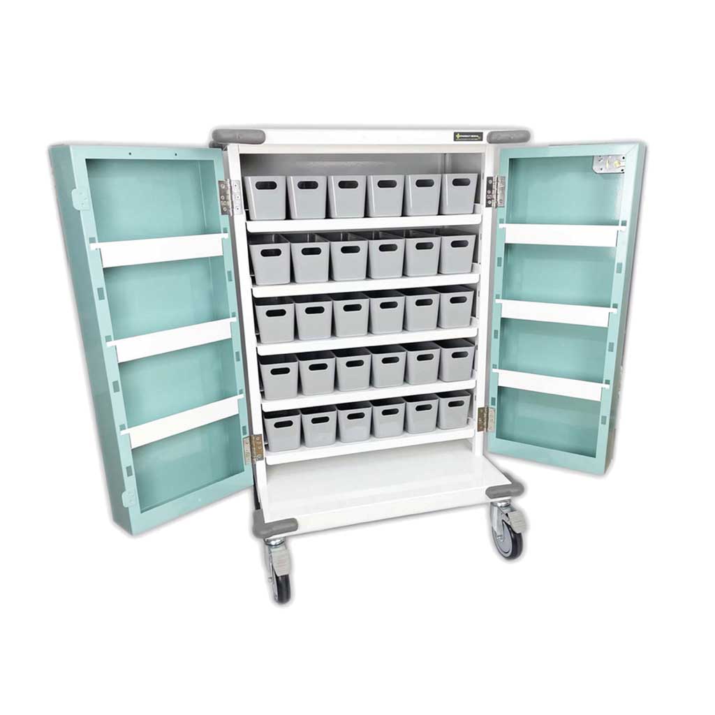30 Tray Compact Unit Dosage Trolley