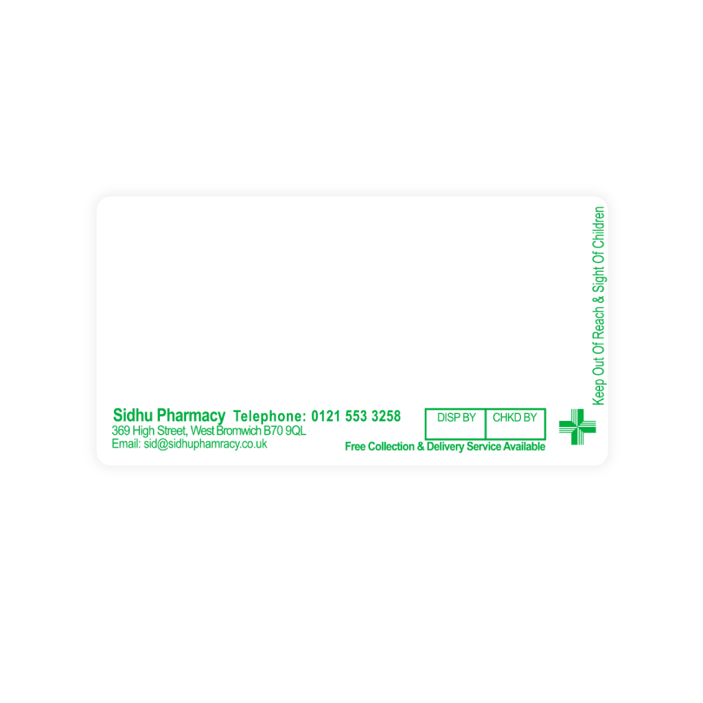 [EMT1117] Sidhu Chemist Labels