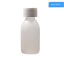 60ml Natural HDPE Capped Round Bottle