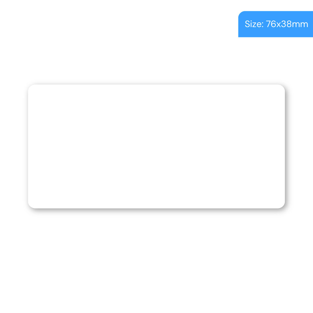 perforated pharmacy labels 76x38