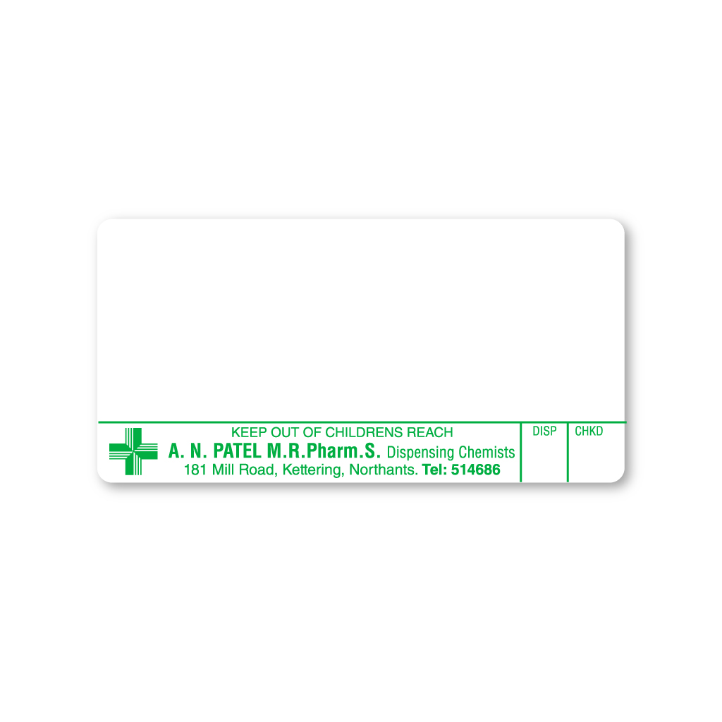 A.N. Patel Pharmacy Labels