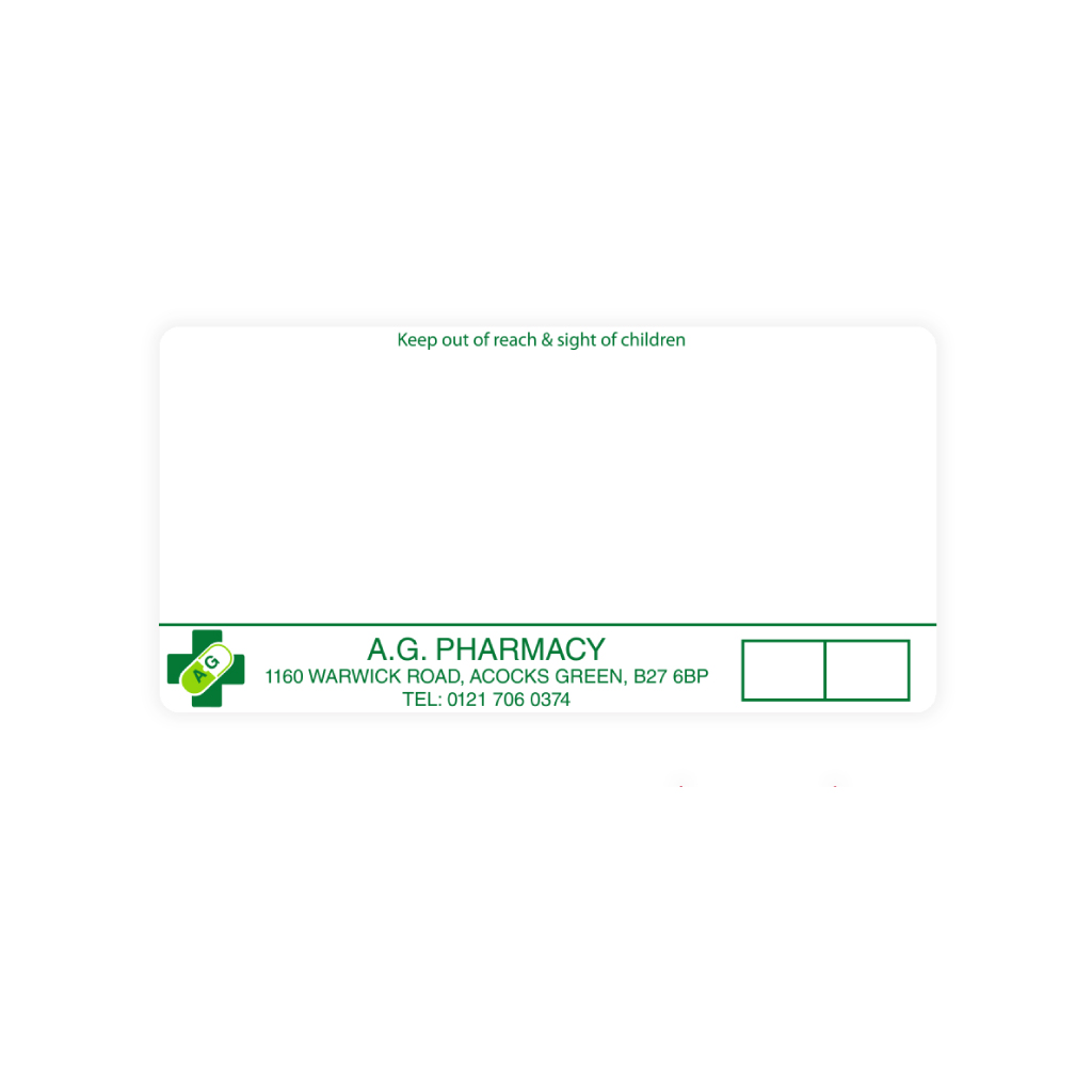 AG Pharmacy Dispensing Labels