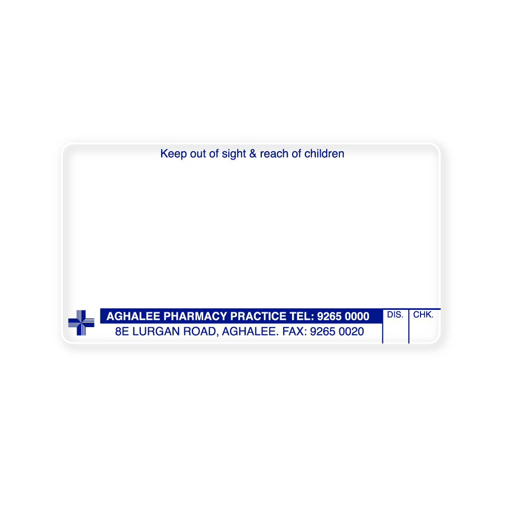 [LAB0501B] Aghalee Pharmacy Labels