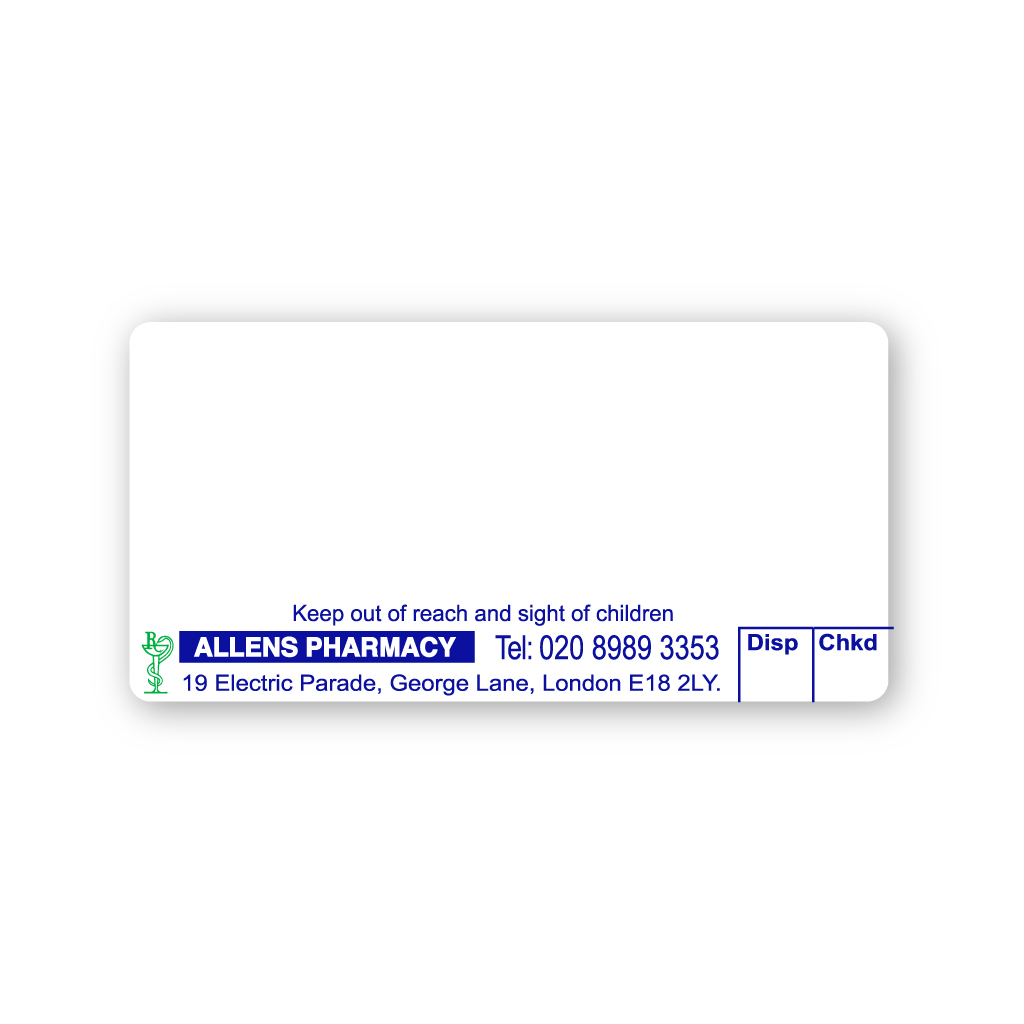 [EMT747] Allens Pharmacy Labels