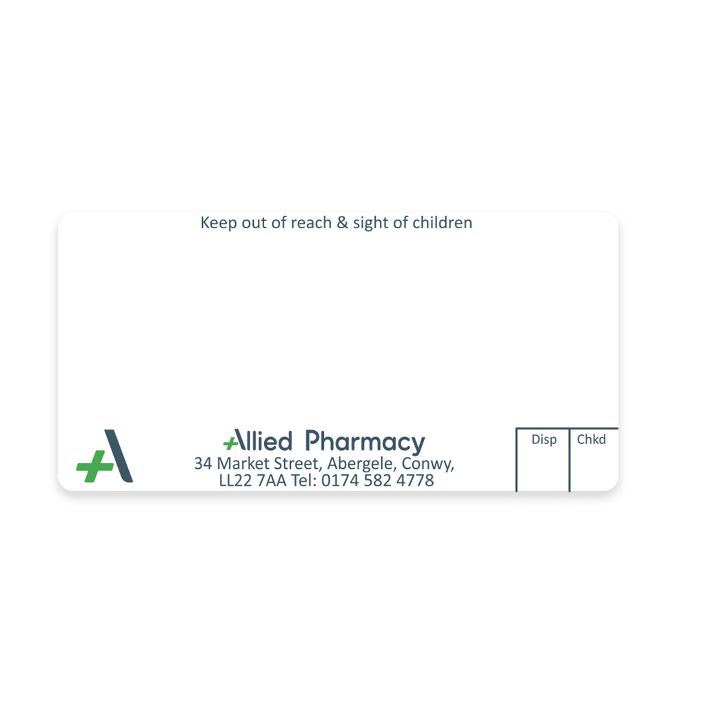 [AZEMT3060] Allied Abergele Dispensing Labels