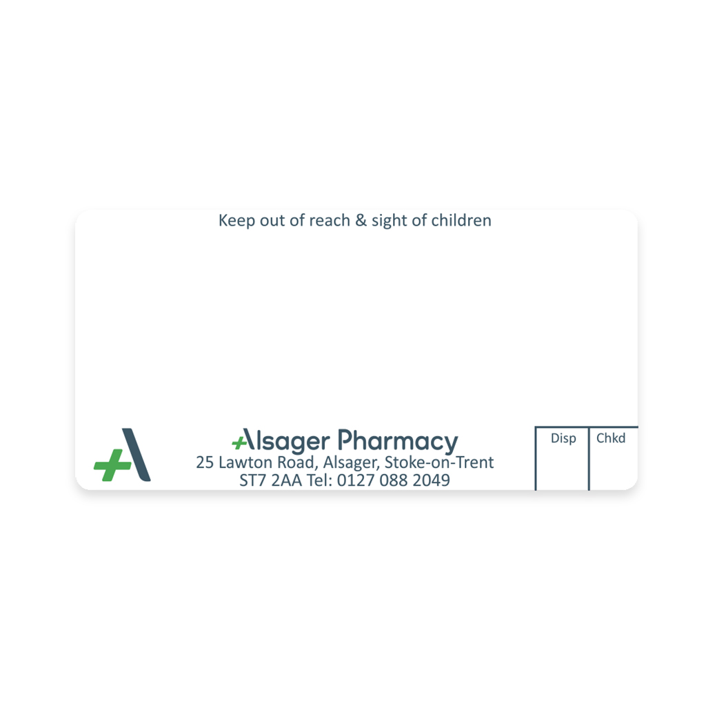 Allied Alsager Pharmacy Labels