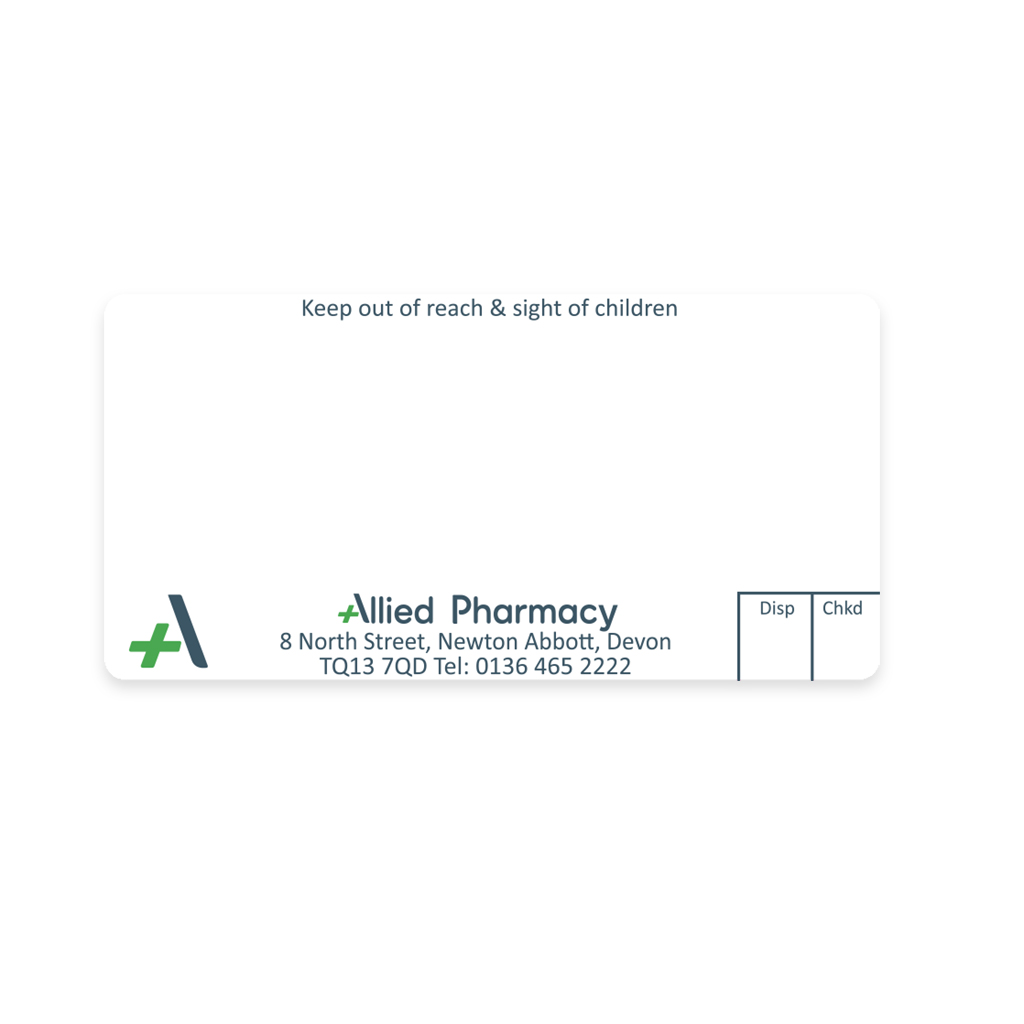 [AZEMT2928] Allied Ashburton Pharmacy Labels