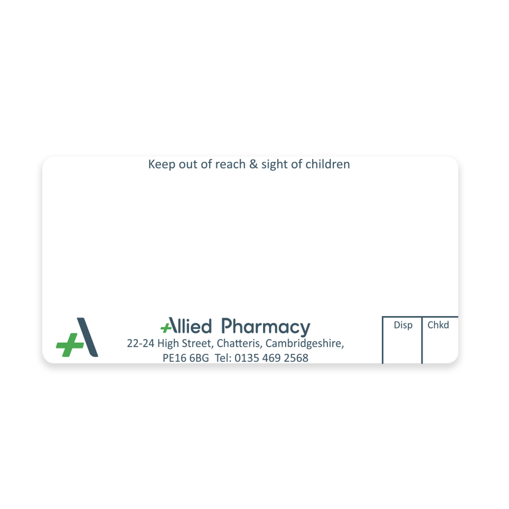 [AZEMT3134] Allied Chatteris Dispensing Labels