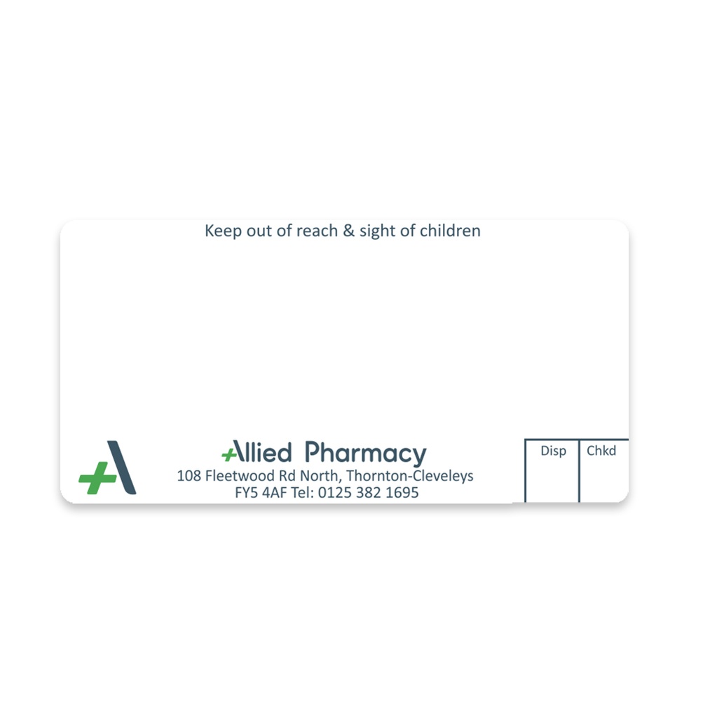 Allied Fleetwood Rd Dispensing Labels