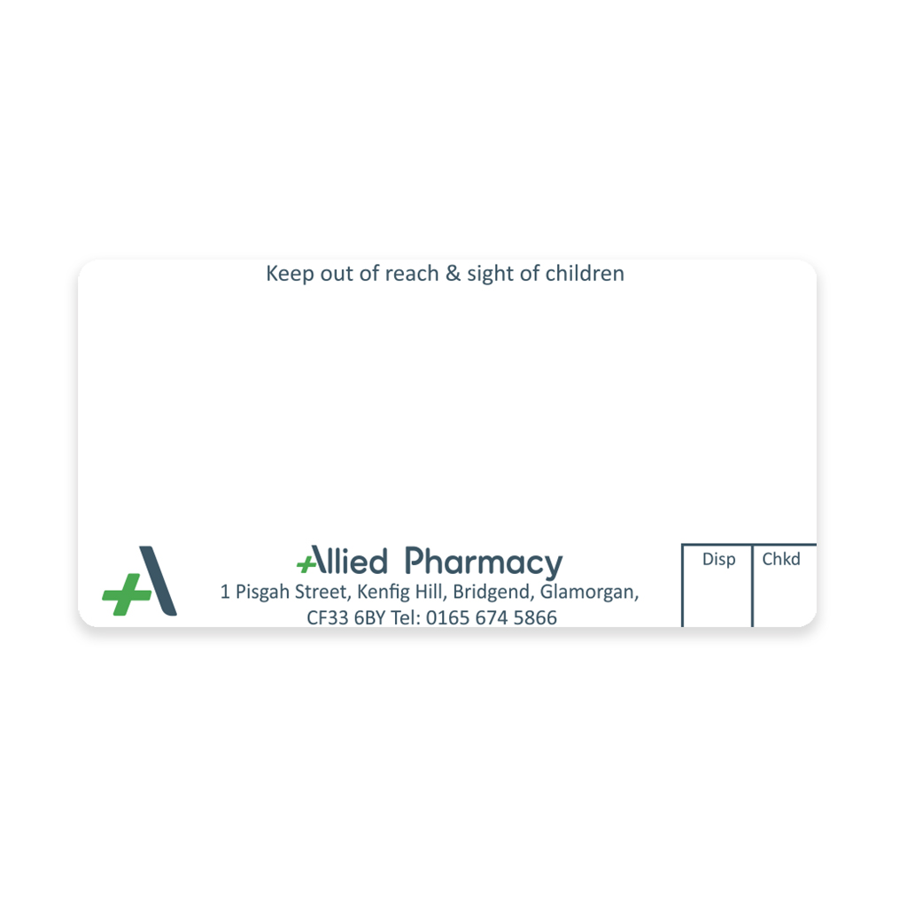[AZEMT3136] Allied Kenfig Hill Pharmacy Labels