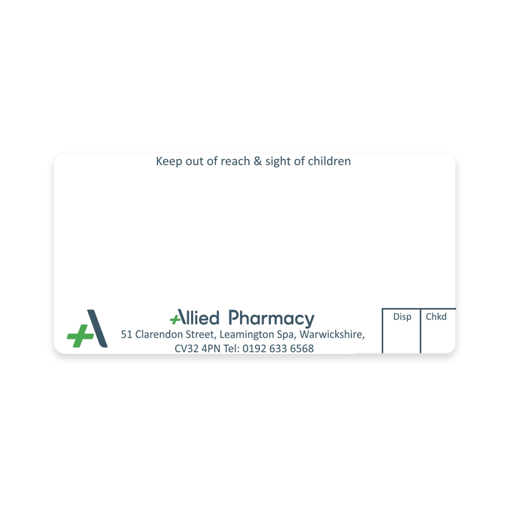 [AZEMT3579] Allied Leamington Spa Dispensing Labels