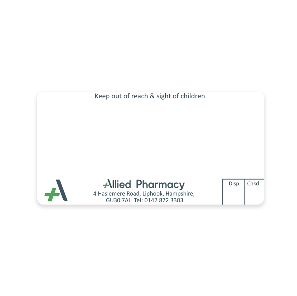 [AZEMT3685] Allied Liphook Dispensing Labels