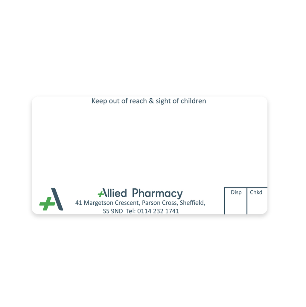 [AZEMT3396] Allied Margetson Cres Pharmacy Labels