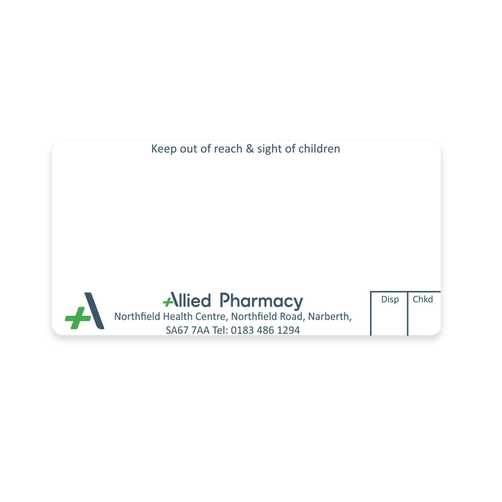 [AZEMT3410] Allied Narbeth Dispensing Labels