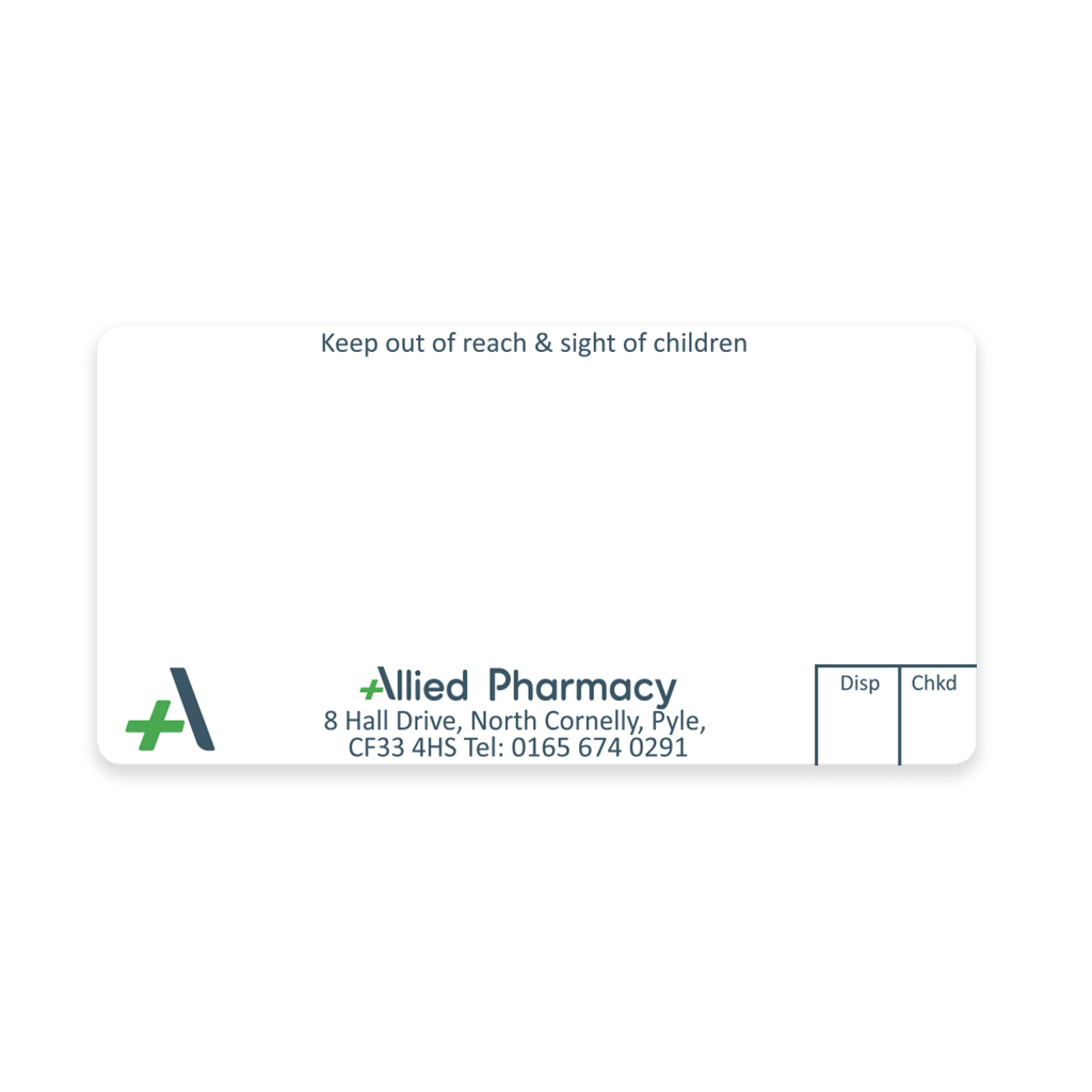 [AZEMT3061] Allied North Cornelly Pharmacy Labels
