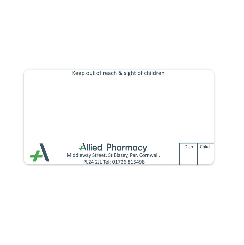 Allied St Blazey Pharmacy Labels