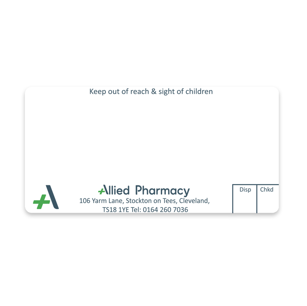 [AZEMT4041] Allied Yarm Lanel Dispensing Labels
