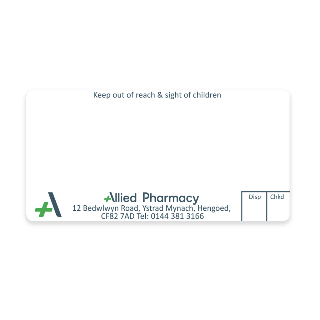 Allied Ystrad Mynach Pharmacy Labels