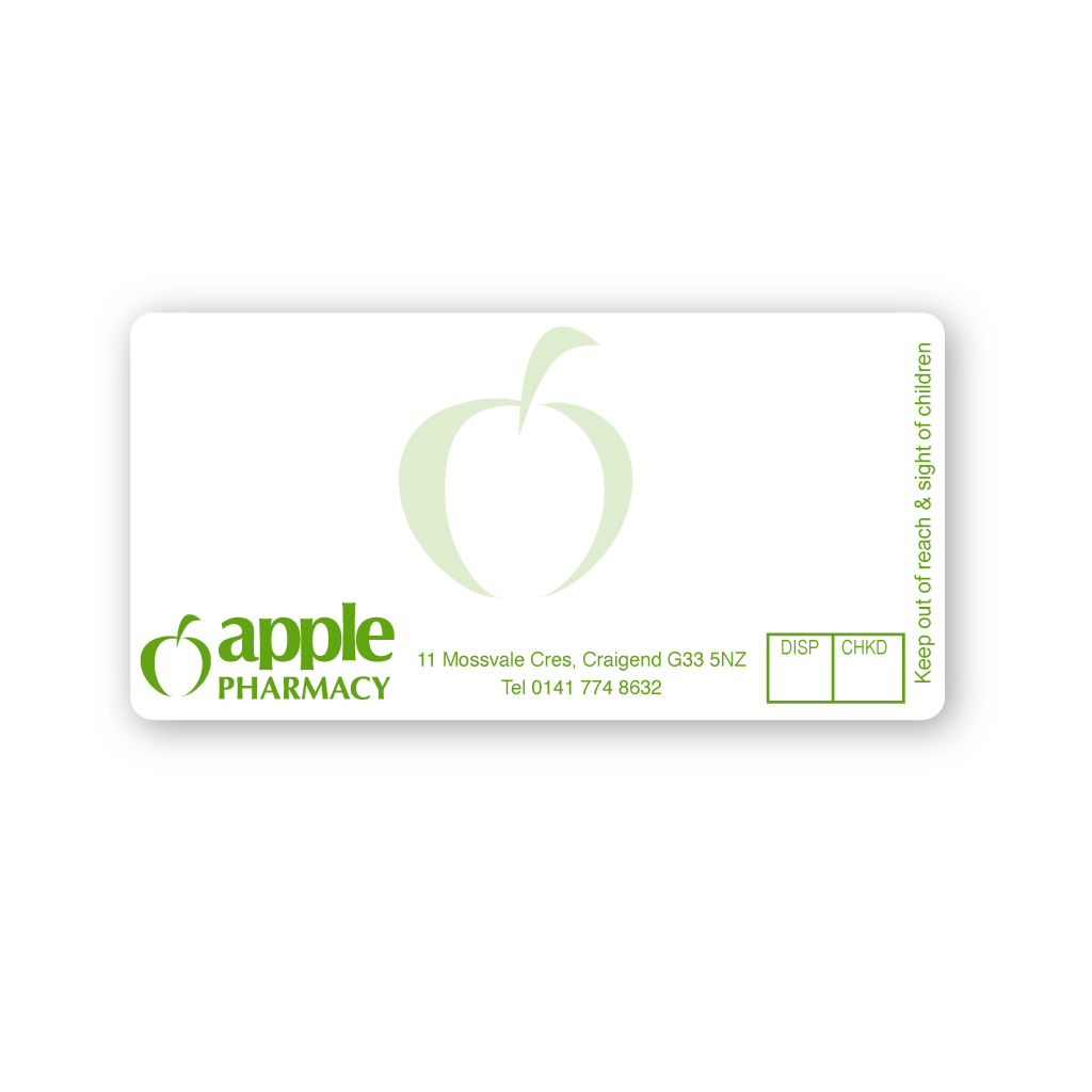 Apple Pharmacy (Craigend) Labels