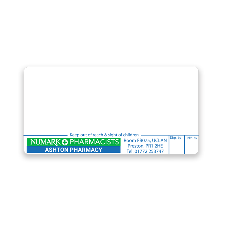 Ashton Pharmacy Labels