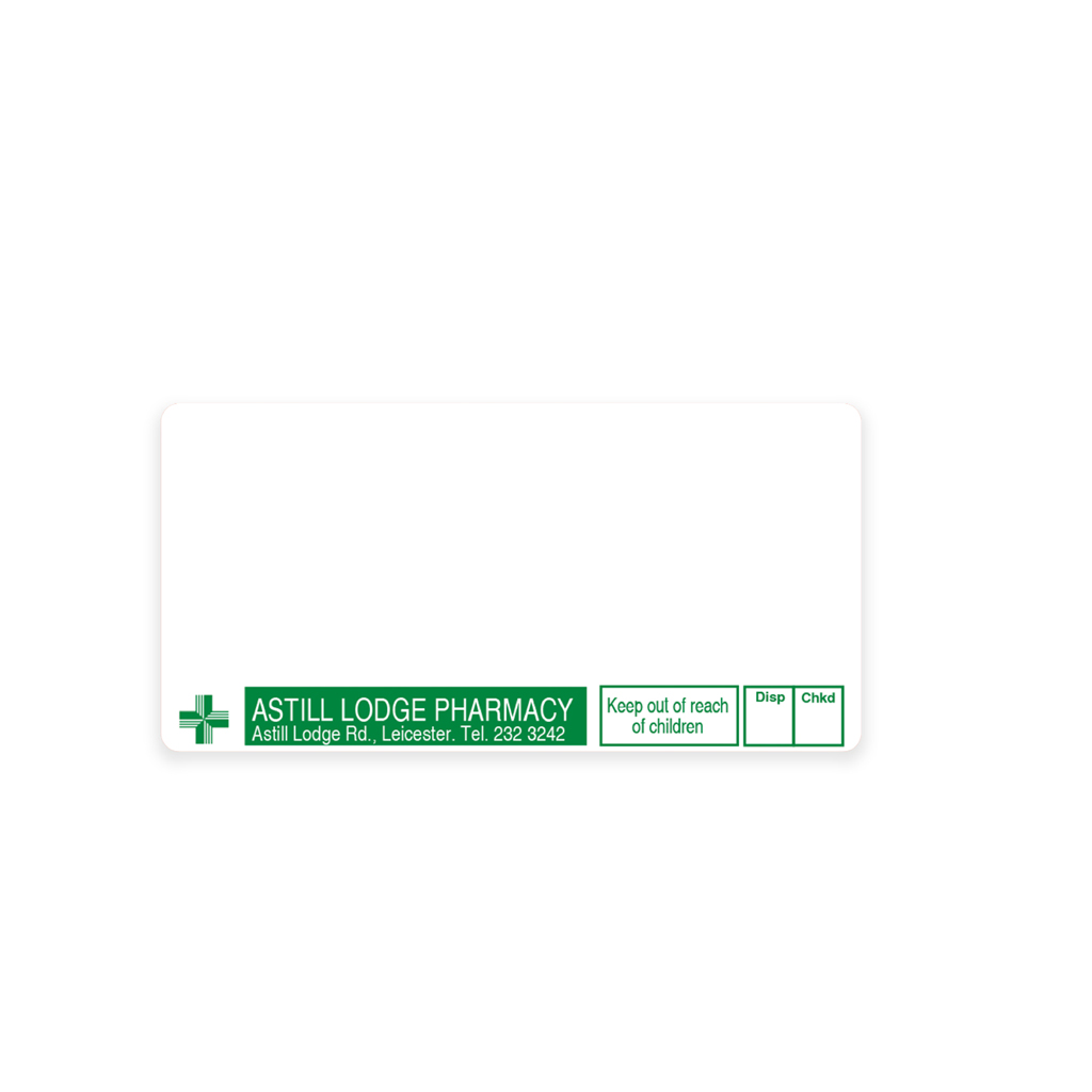 [EMT182B] Astill Lodge Pharmacy Labels