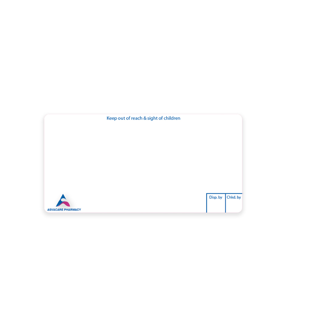 Asvacare Pharmacy Labels