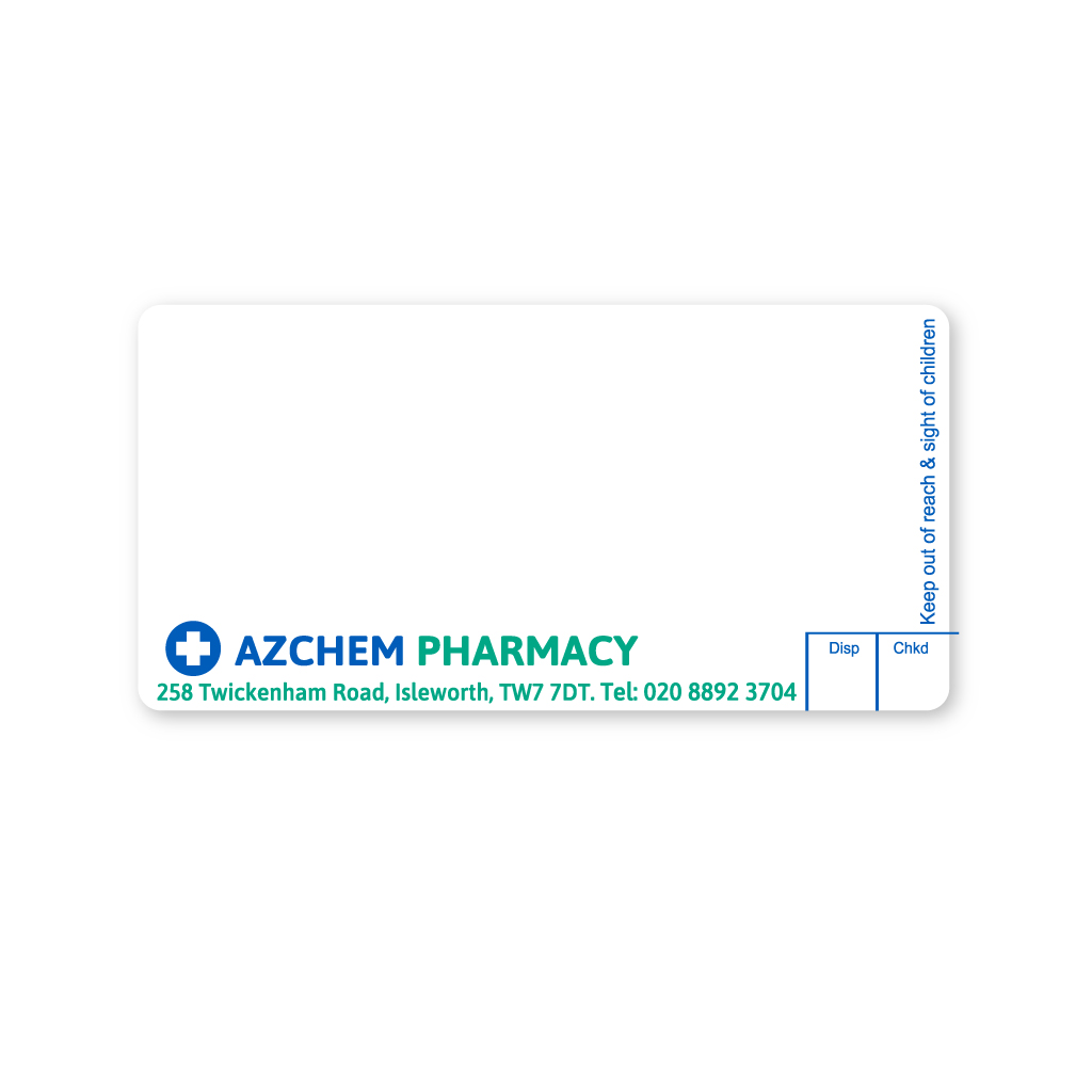 [AZEMT2320] Azchem Pharmacy Labels 