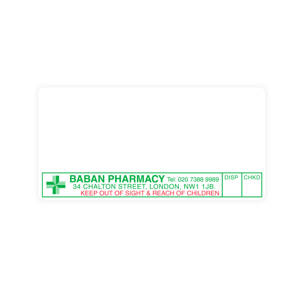 [AZEMT4086] Baban Pharmacy Labels
