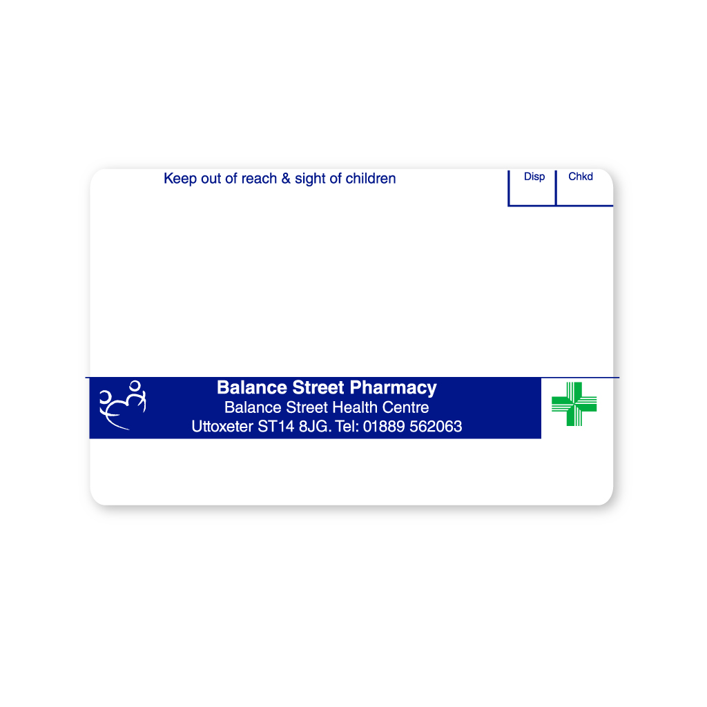 Balance Street Pharmacy Labels 