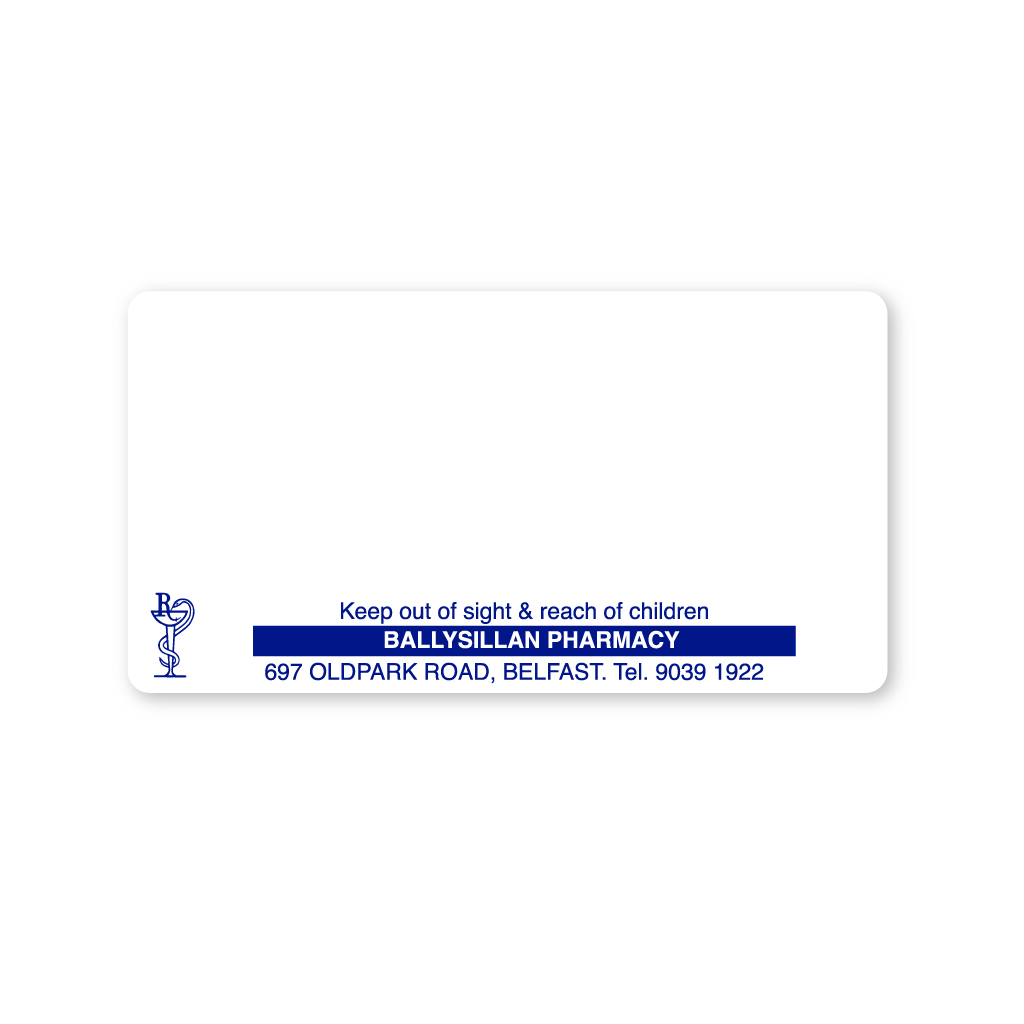 [BREMT2180] Ballysillan Dispensing Labels