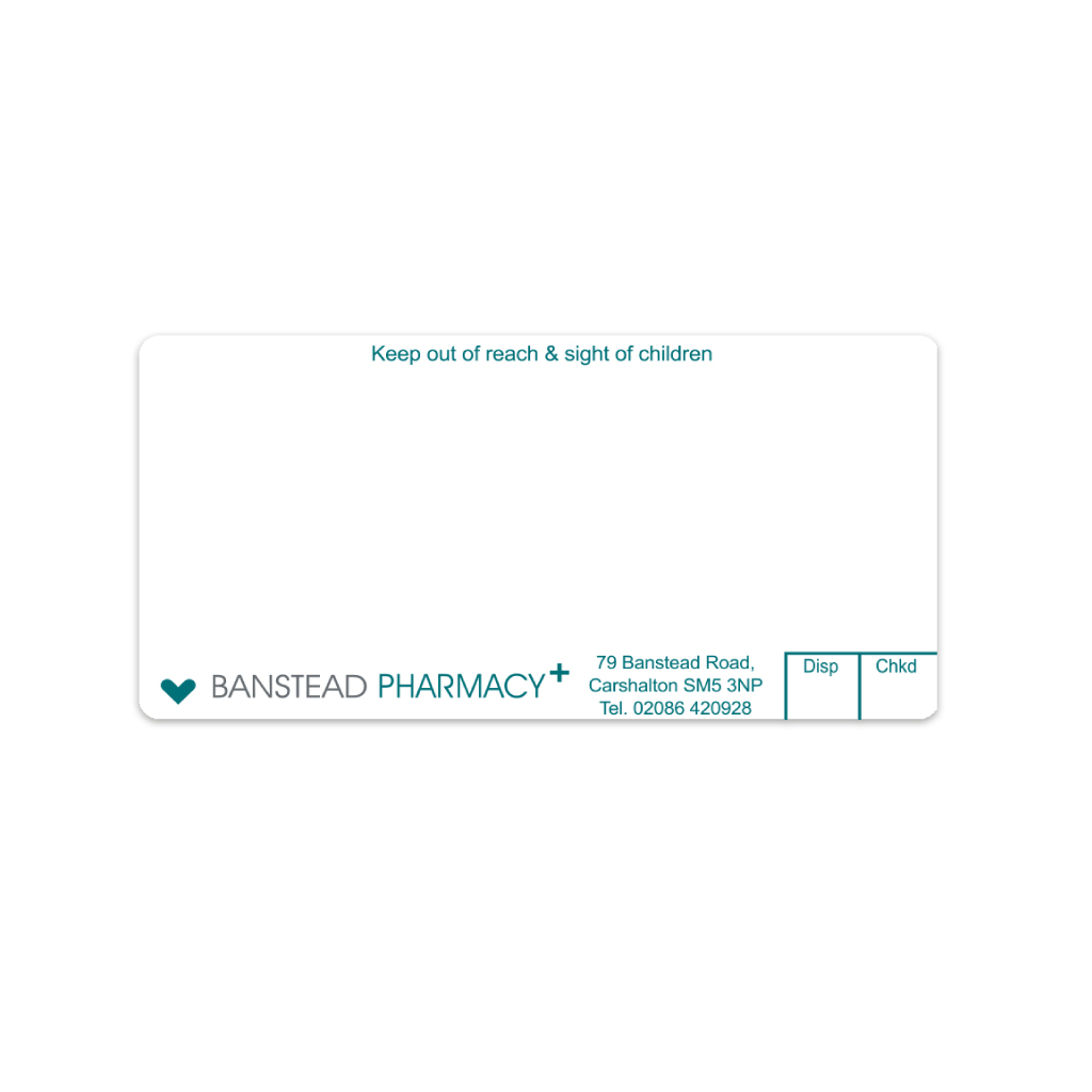 [AZEMT3023] Ascent Group   Banstead Pharmacy Labels