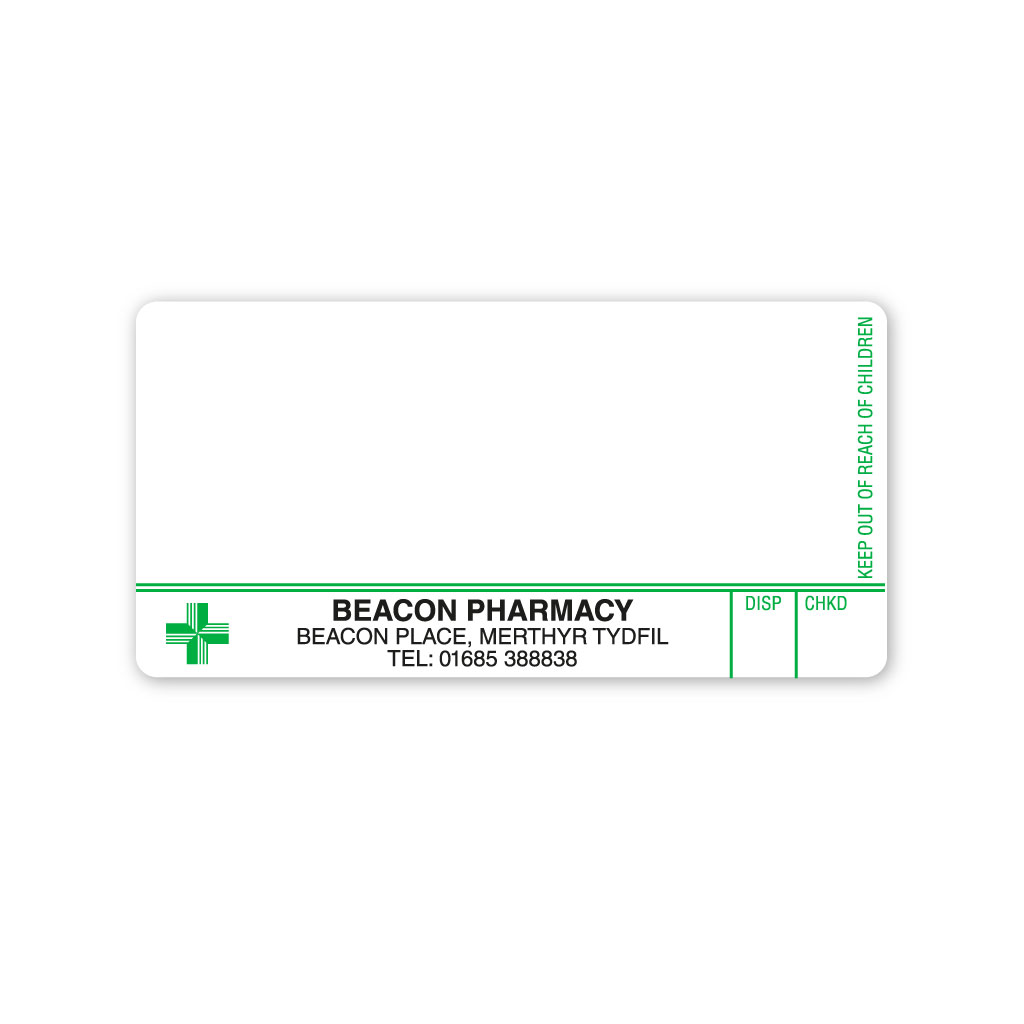 Beacon Pharmacy (Merthyr) Labels