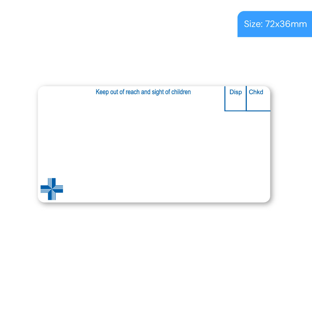 [EMT361] Blue Cross Pharmacy Dispensing Labels