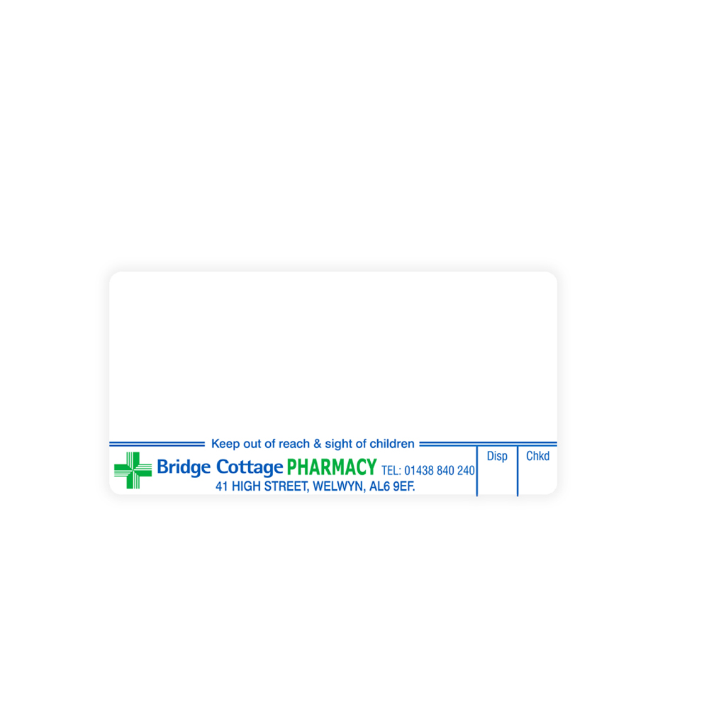 Bridge Cottage Dispensing Labels (Jade)