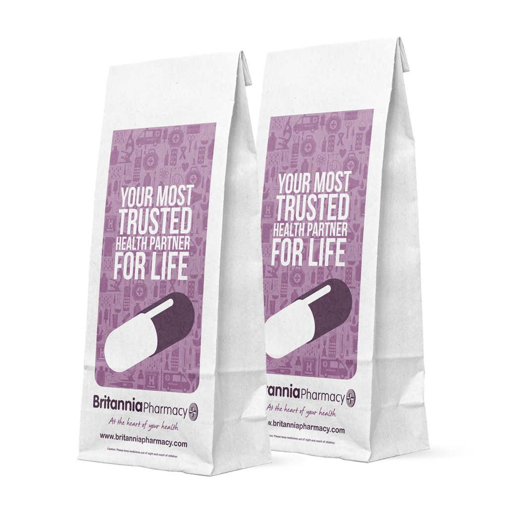 [BPP4] P4 Britannia Prescription Bags (Pack of 1000)