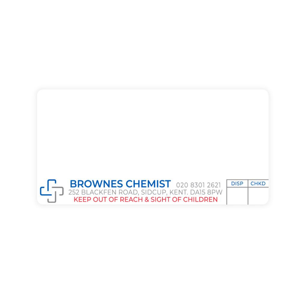 Brownes Chemist Dispensing Labels