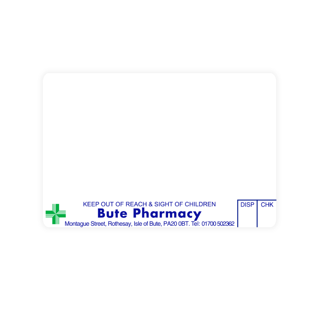 Bute Pharmacy Labels 70x45mm