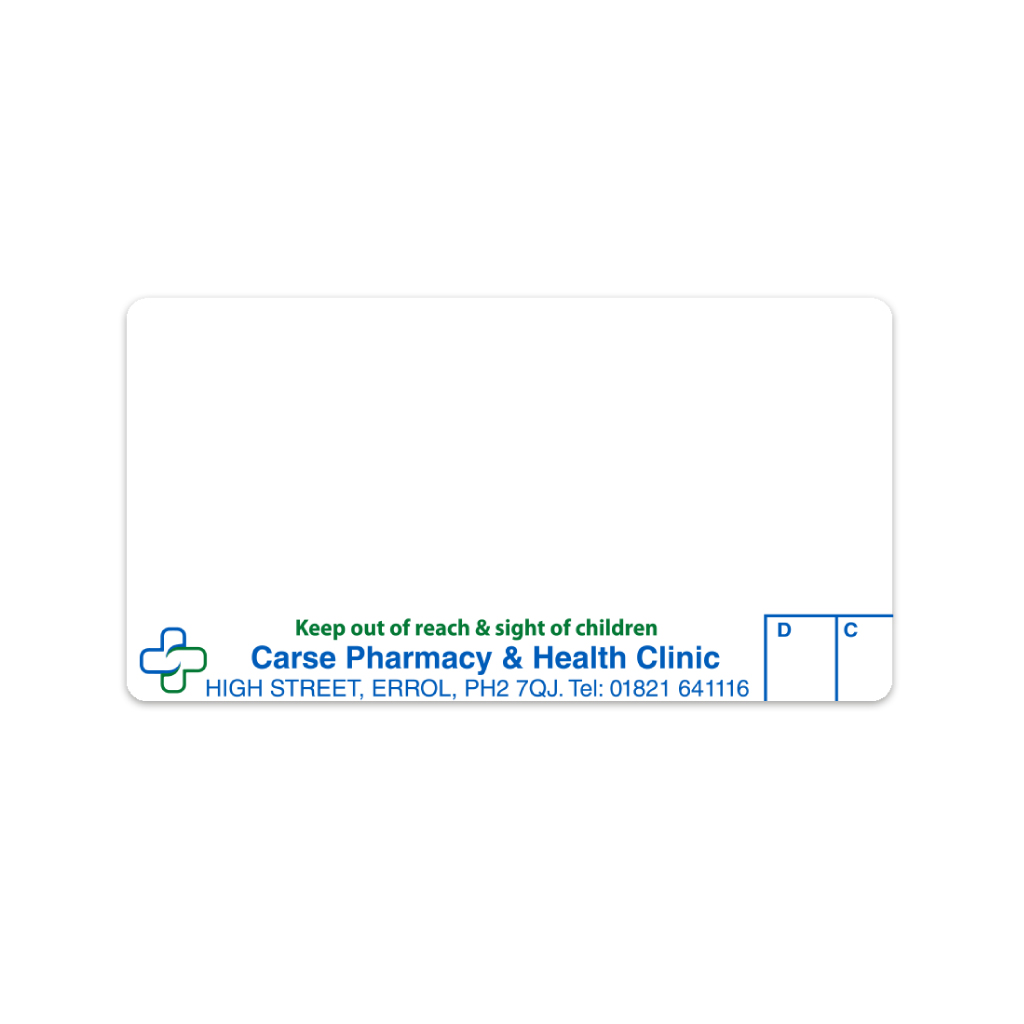 Carse Pharmacy Labels