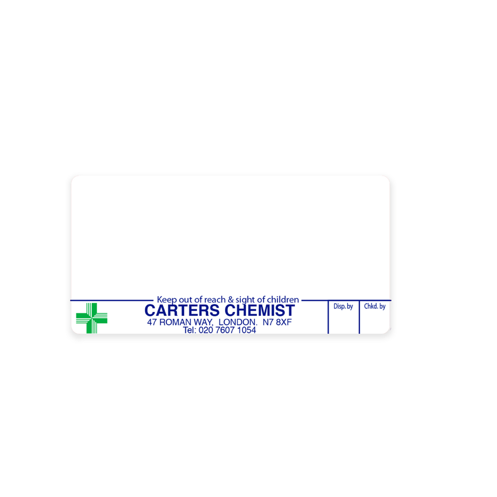 Carters Pharmacy Dispensing Labels