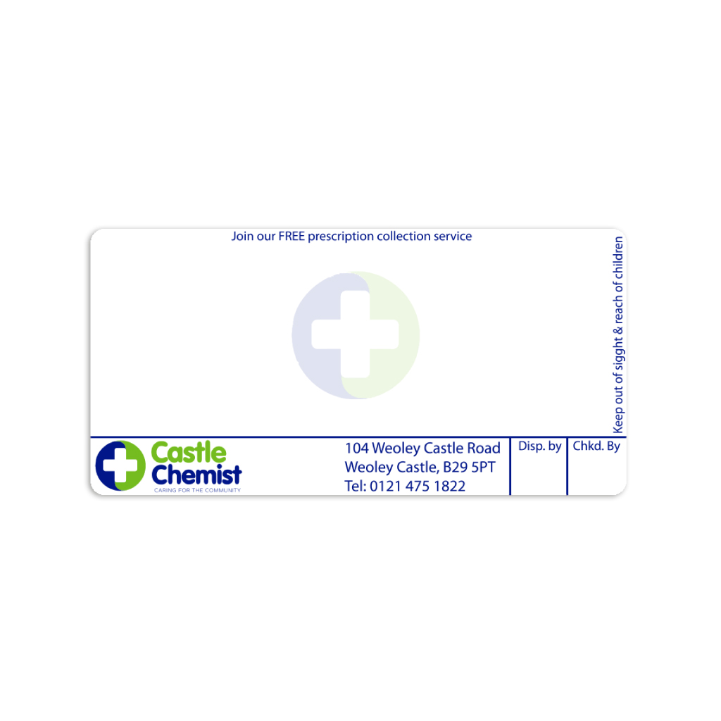 Castle Chemist Labels (B29 5PT)