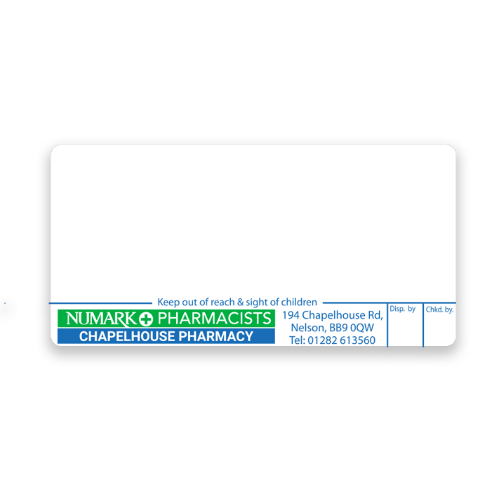 [EMT4385] Chapelhouse Pharmacy Labels