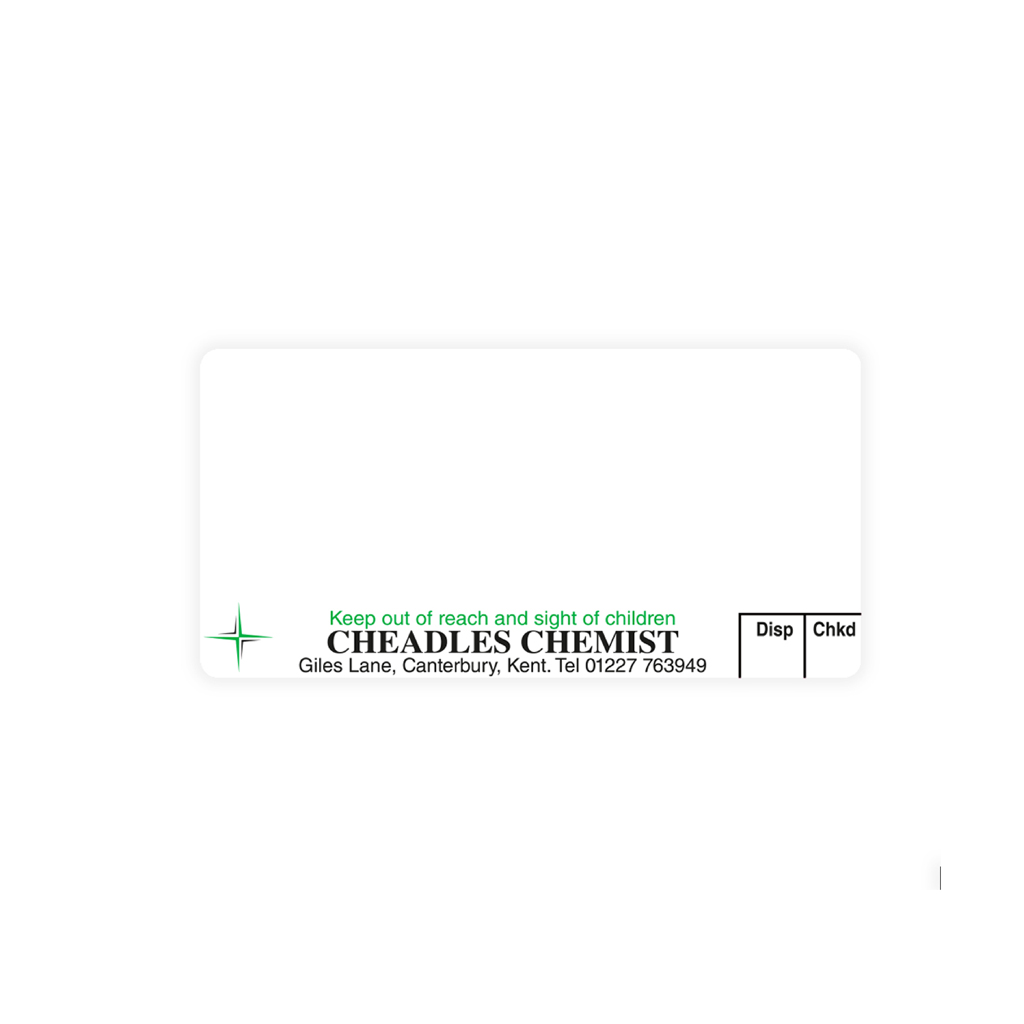 Cheadles Pharmacy Labels Giles Rd CHE057